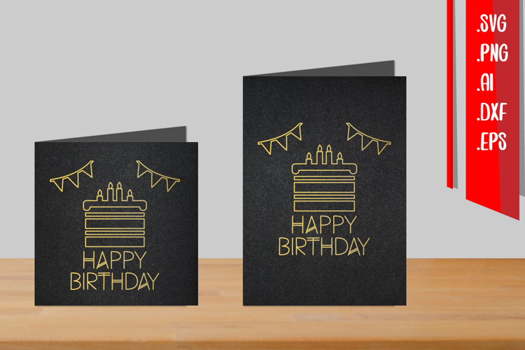 Birthday Foil Quill, Single Line SVG, Outline Design