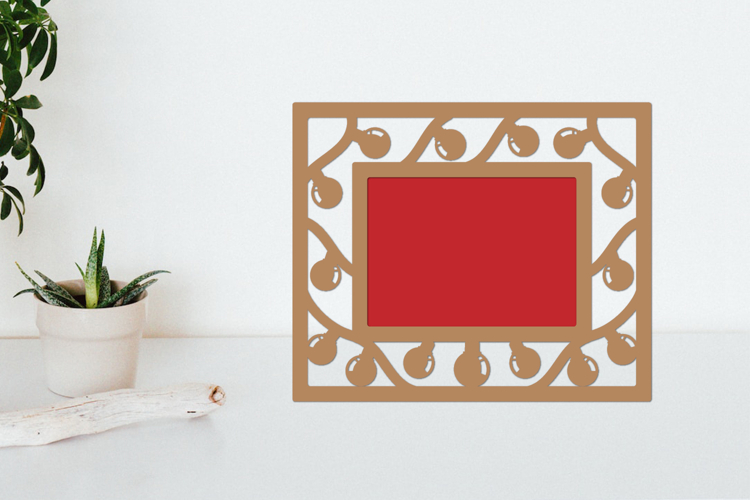 Christmas Photo Frame Lasercut, Christmas Decor
