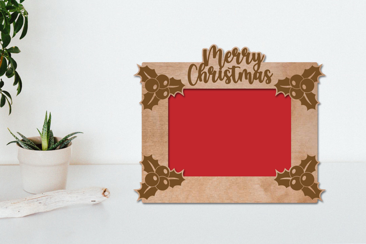 Christmas Photo Frame Laser Engraving