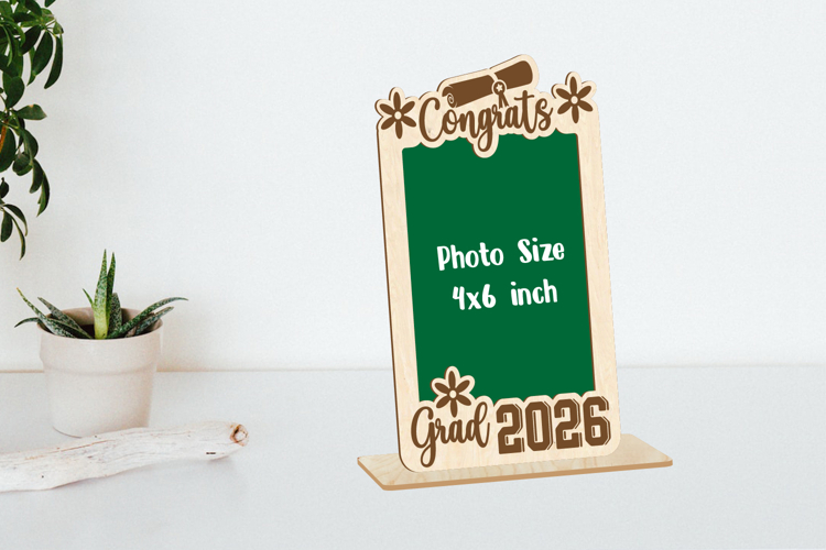 2026 Graduation Photo Frame, Wooden Photo Frame, Class of