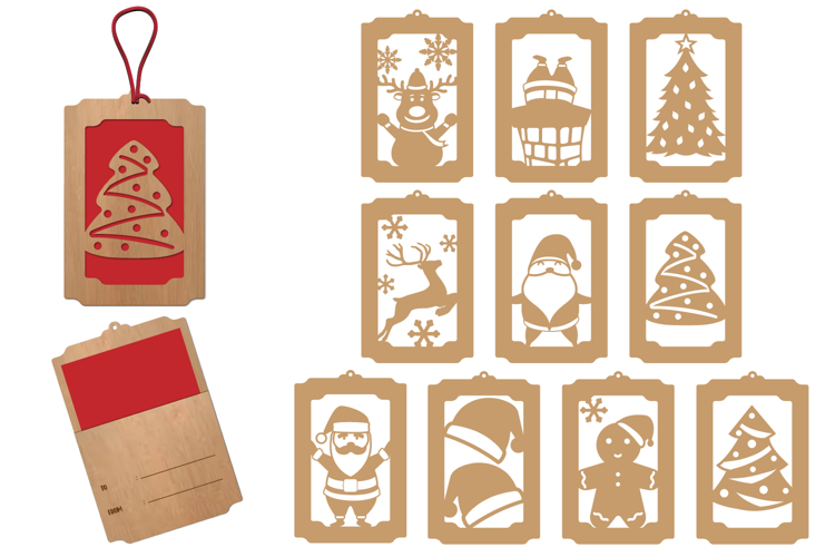 Christmas Gift Card Holder Bundle, Christmas Tag Bundle