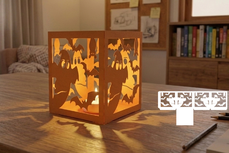 Halloween Paper Lantern, Halloween Candle Holder