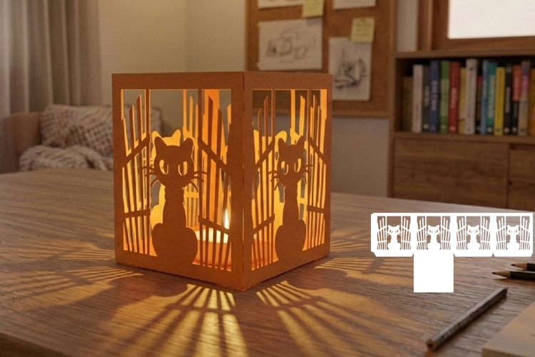 Halloween Paper Lantern, Cat Paper Lantern