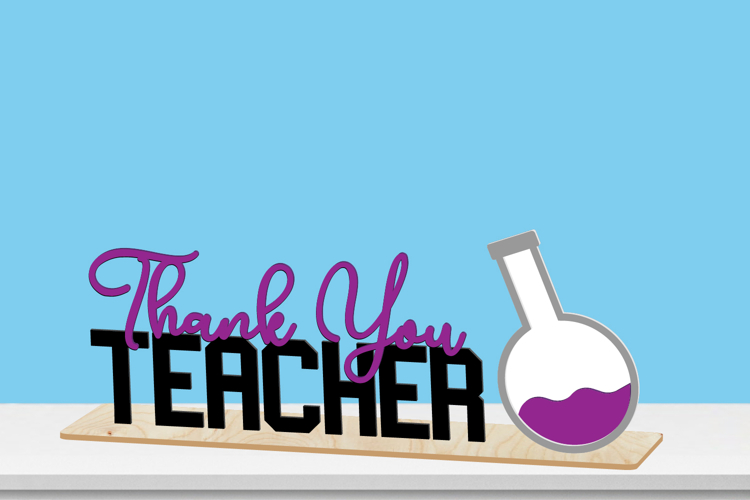 Gift for Teacher Laser cut
