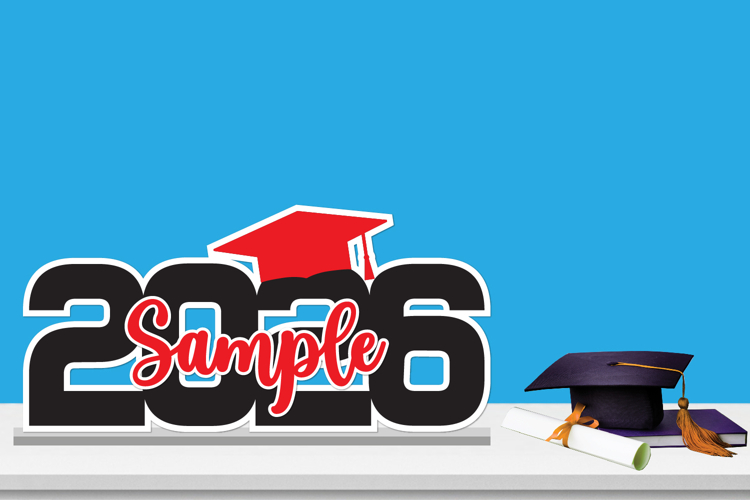 Graduation 2026 Party Name Sign, Graduation Decoration