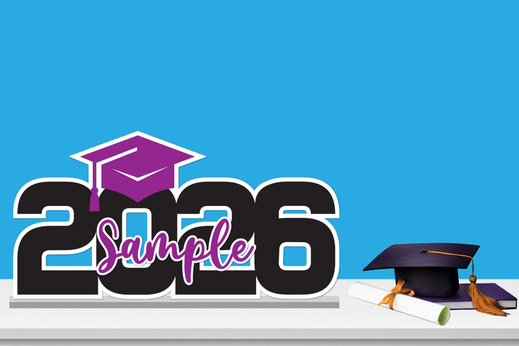 Graduation 2026 Party Name Sign, Graduation Decoration