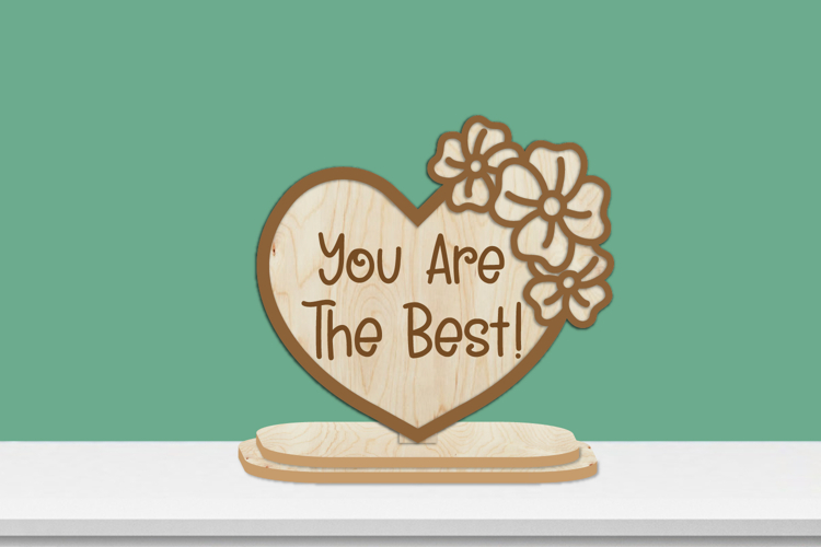 Mothers Day Flowers Stand Laser Engravin