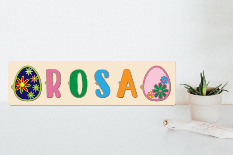 Personalized Name Puzzle With letters A-Z Laser Cut