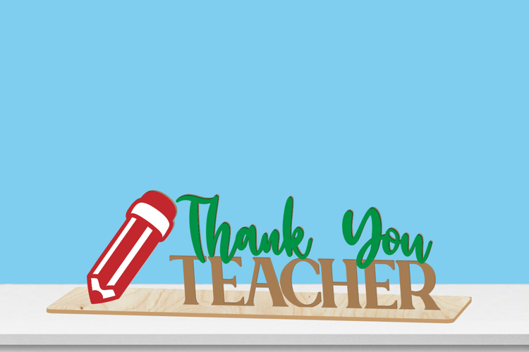 Gift for Teacher Laser cut