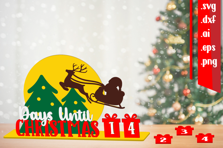 3D Christmas Countdown - Day Until Christmas