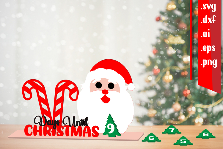 3D Christmas Countdown - Day Until Christmas