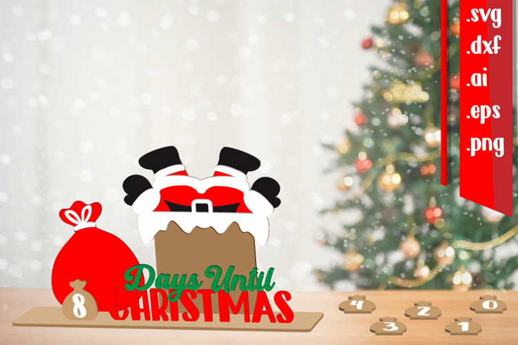 3D Christmas Countdown - Day Until Christmas