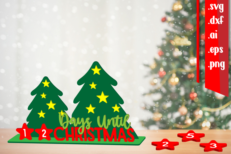 3D Christmas Countdown - Day Until Christmas
