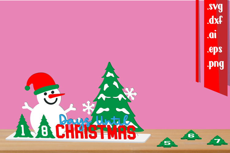 3D Christmas Countdown - Days Until Christmas