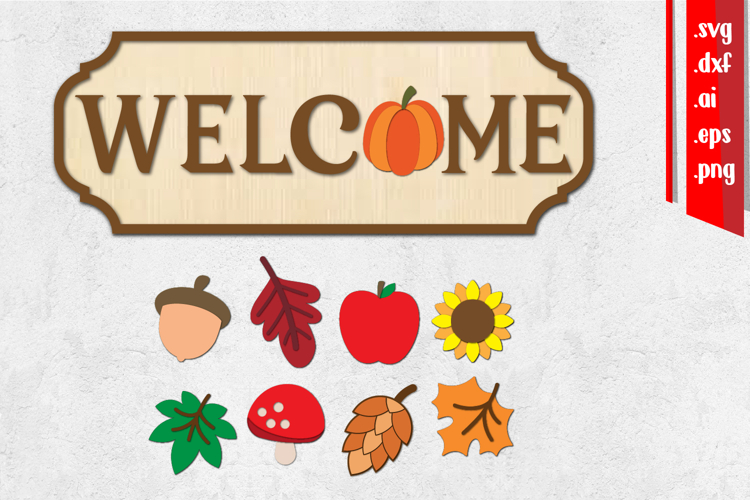 Welcome Home Sign Laser Cut, Home Svg, Changeable Icon