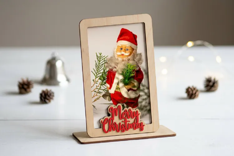 Christmas Photo Frame Lasercut, Christmas Decor