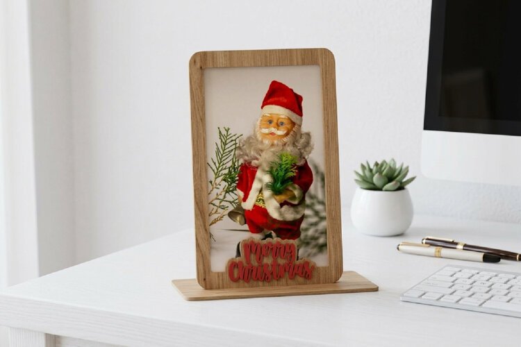 Christmas Photo Frame Lasercut Decor example image 1