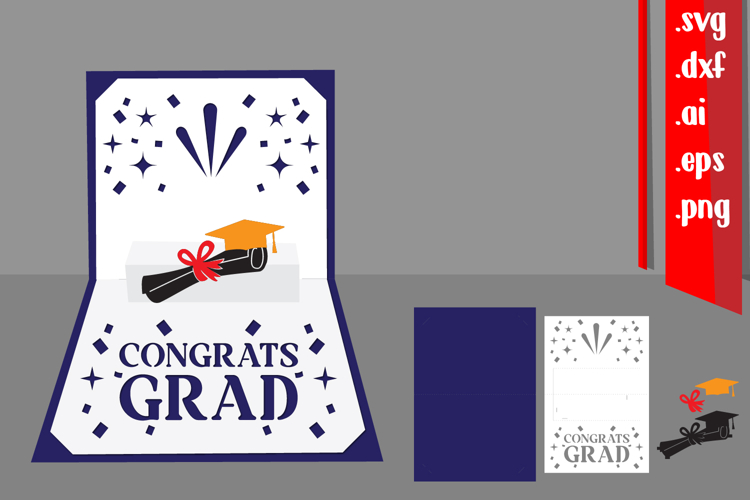 Graduation Popup Card DIY with Envelope