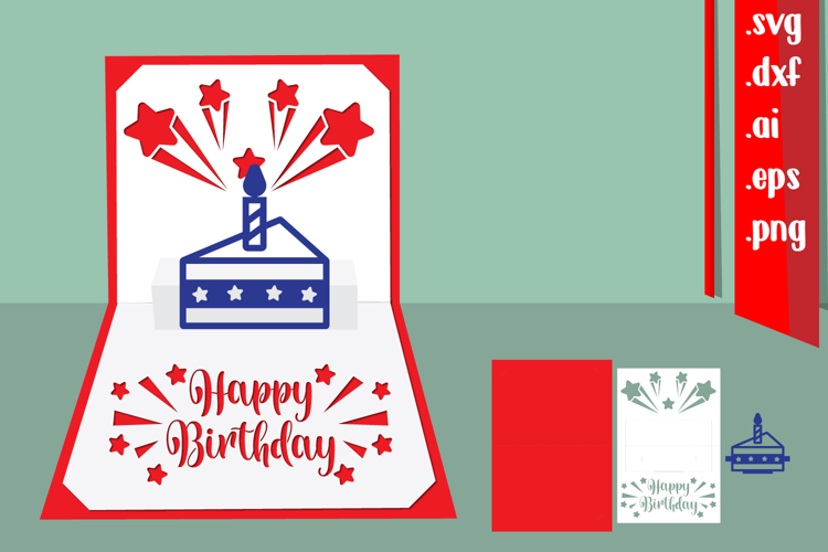 Pop Up Birthday Card Svgs