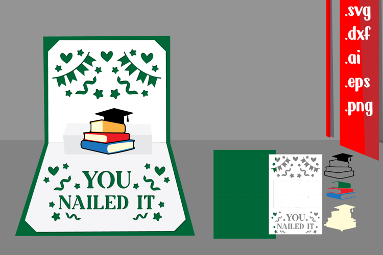 Graduation Popup Card DIY with Envelope