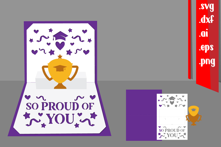 Graduation Popup Card DIY with Envelope