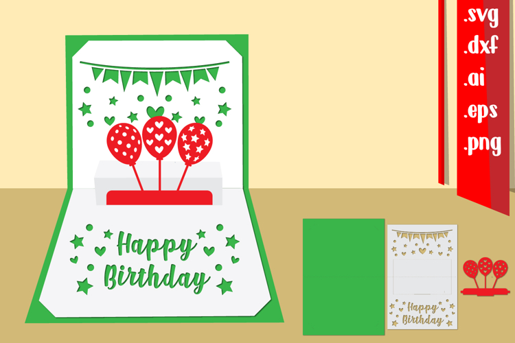 Happy Birthday Pop-Up Card