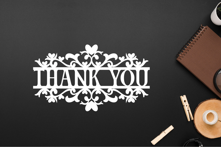 Thank You Papercut, Thank You Cut Files