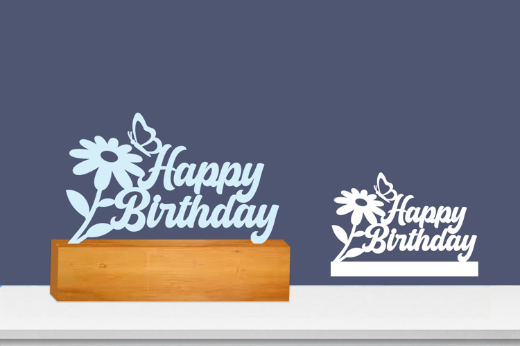Happy Birthday SVG Laser file, Plotter Files