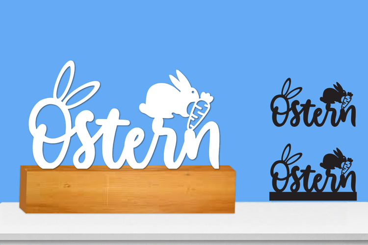 Frohe Ostern Cut file, Happy Easter SVG Laser file