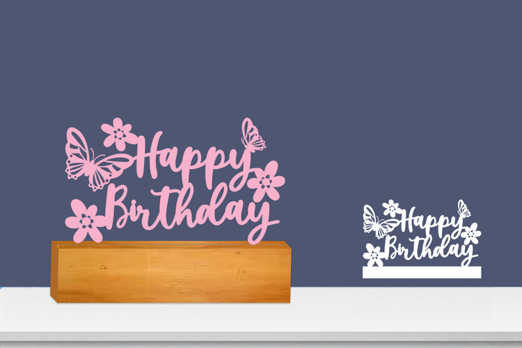 Happy Birthday SVG Laser file, Plotter Files