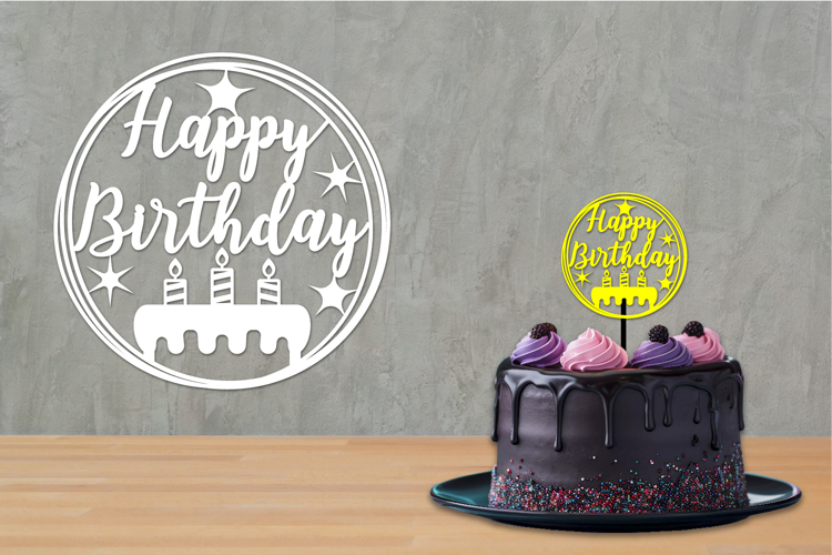 Birthday Cut files, Birthday Sign, Birthday Cake topper