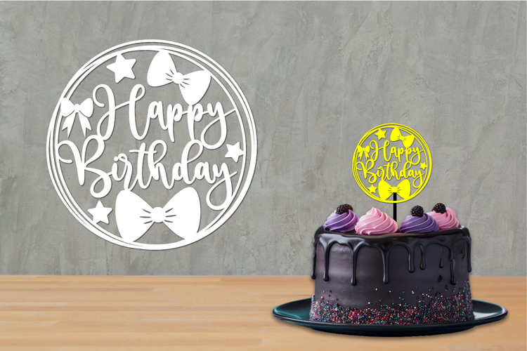 Birthday Cut files, Birthday Sign, Birthday Cake topper