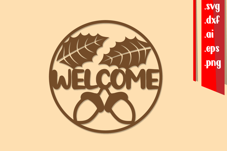 Fall Round Signs Laser cut, Welcome Round Signs, Fall Signs
