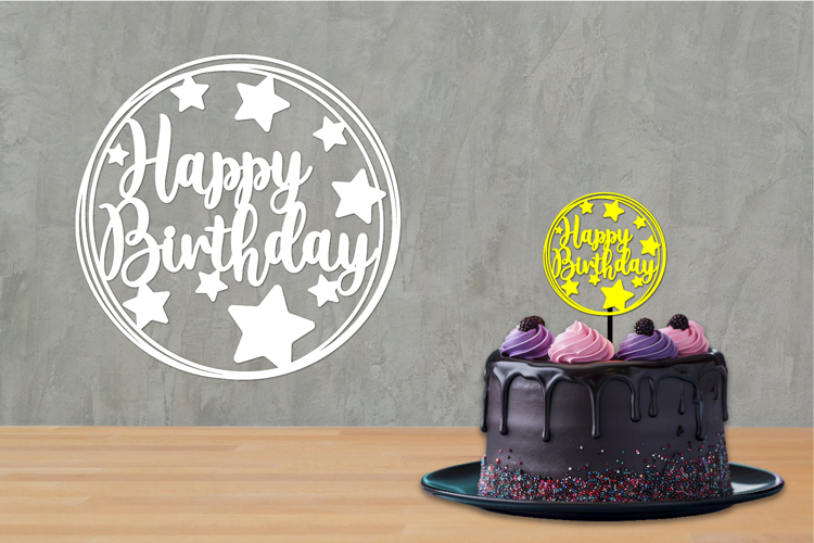 Birthday Cut files, Birthday Sign, Birthday Cake topper
