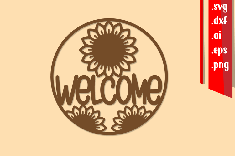 Fall Round Sign Laser cut, Welcome Sign, Fall Sign