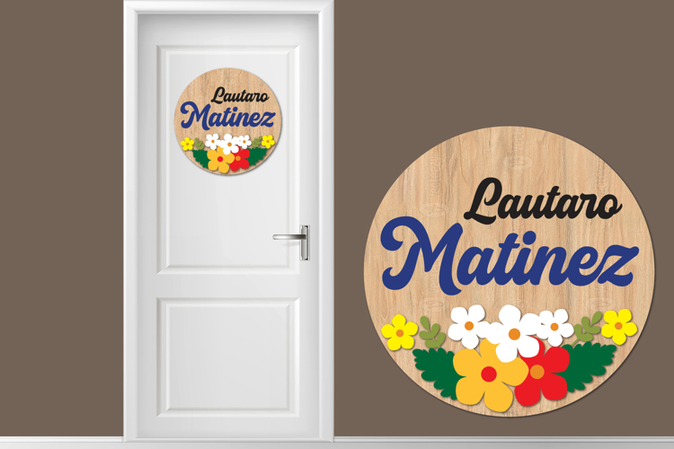 Flower Sign svg, Nursery Name Sign Svg, Spring Sign