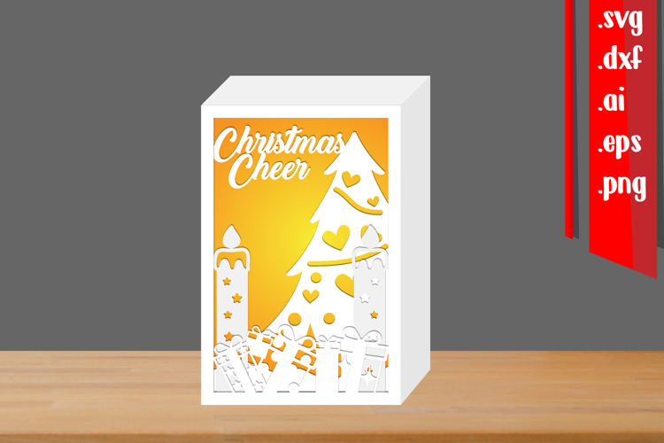 Christmas Shadow Box Paper cut - 3D Shadow Box