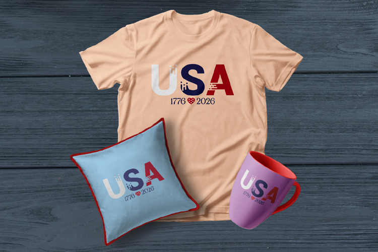 USA 250th, 4th of July, America Anniversary Sublimation