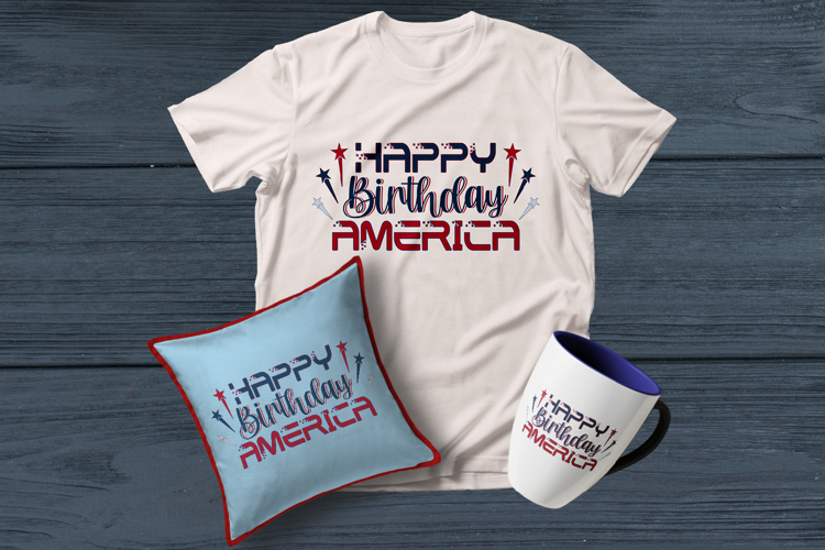 Happy Birthday America Sublimation