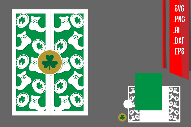 St Patrick Trifold Pocket card
