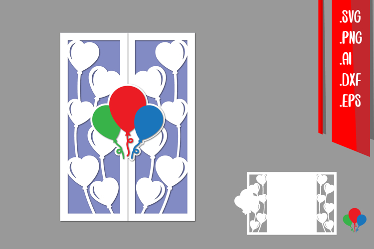 TriFold Birthday Papercut, Birthday Invitation Template