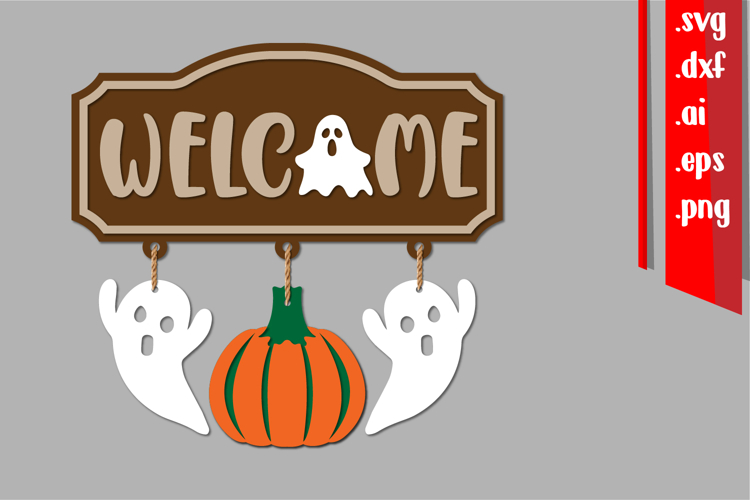 Halloween Wall Decor, Halloween Decor, Welcome Wall Decor