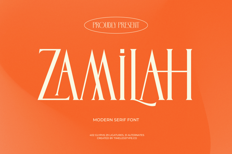 Zamilah - Modern Serif Font