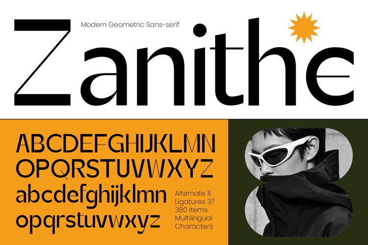 Zanithe - Modern Geometric Sans Serif