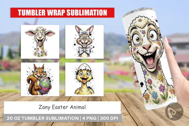 Zany Easter Animal Tumbler