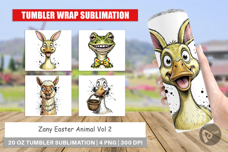 Zany Easter Animal Tumbler