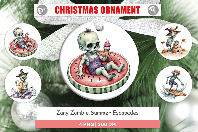 Ornament Zany Zombie Escapades