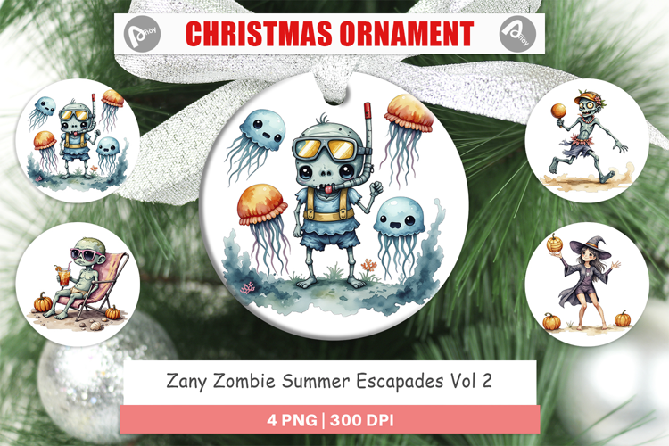 Ornament Zany Zombie Escapades