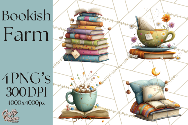 Farm Animals PNG Clipart, Cozy Reading Animals, Cute Cartoon