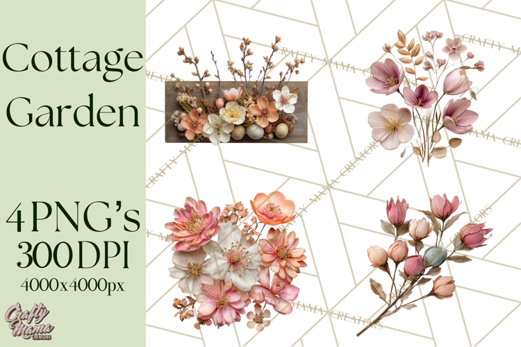 Early Spring Garden Cottagecore PNG, Seedling Terracotta